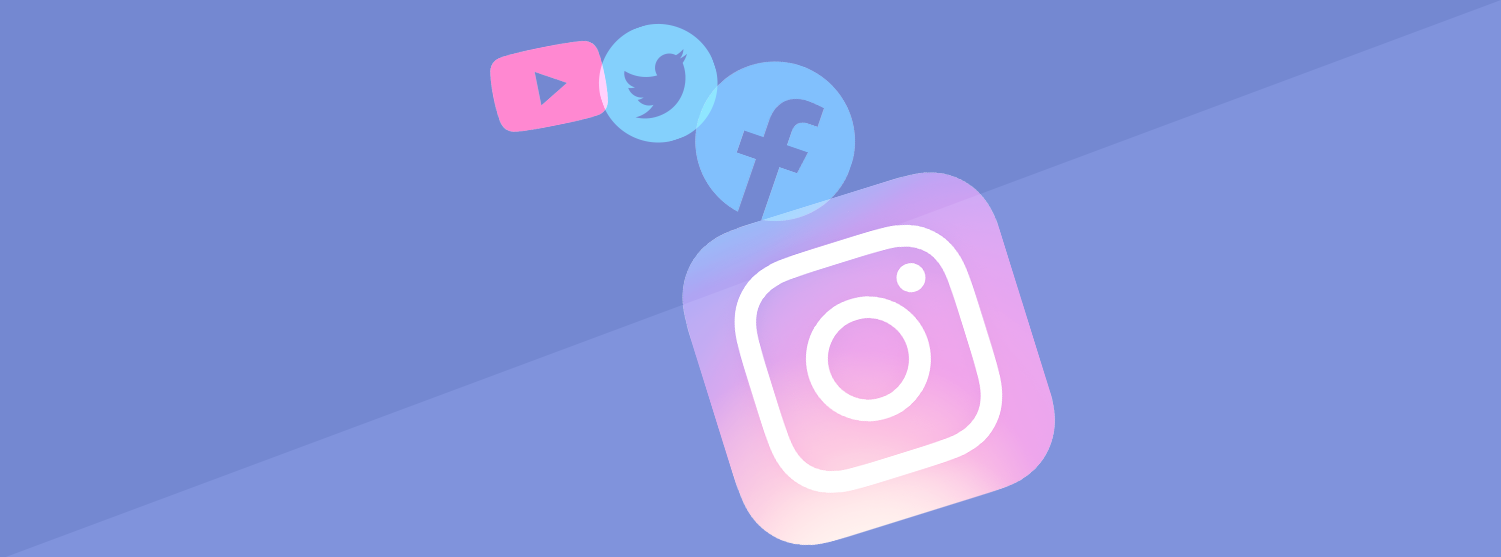 Social media icons banner image